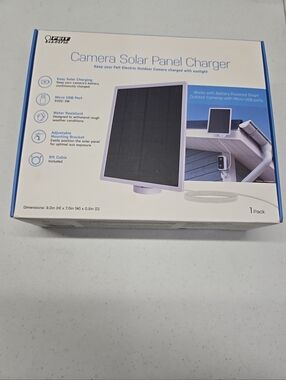 Feit Electric Solar Panel Charger For Security Cameras. New In Sealed Box.